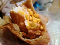 -小红车炸蛋葱油饼