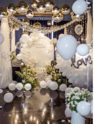 -团子宝宝宴派对百日宴生日布置策划·求婚策划·气球布置别墅民宿