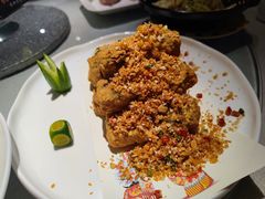 椒盐手工豆腐-渝半城经典川粤菜(重庆天地店)