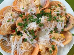 蒜蓉蒸扇贝-老船长海鲜大排档(银滩店)