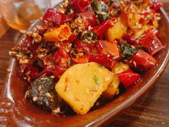 紫苏薯块佐牛肉干-小食院简餐厅