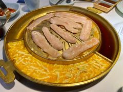 芝士煎蛋锅底-猪啊牛呀羊啊铜盘烤肉(正大广场店)