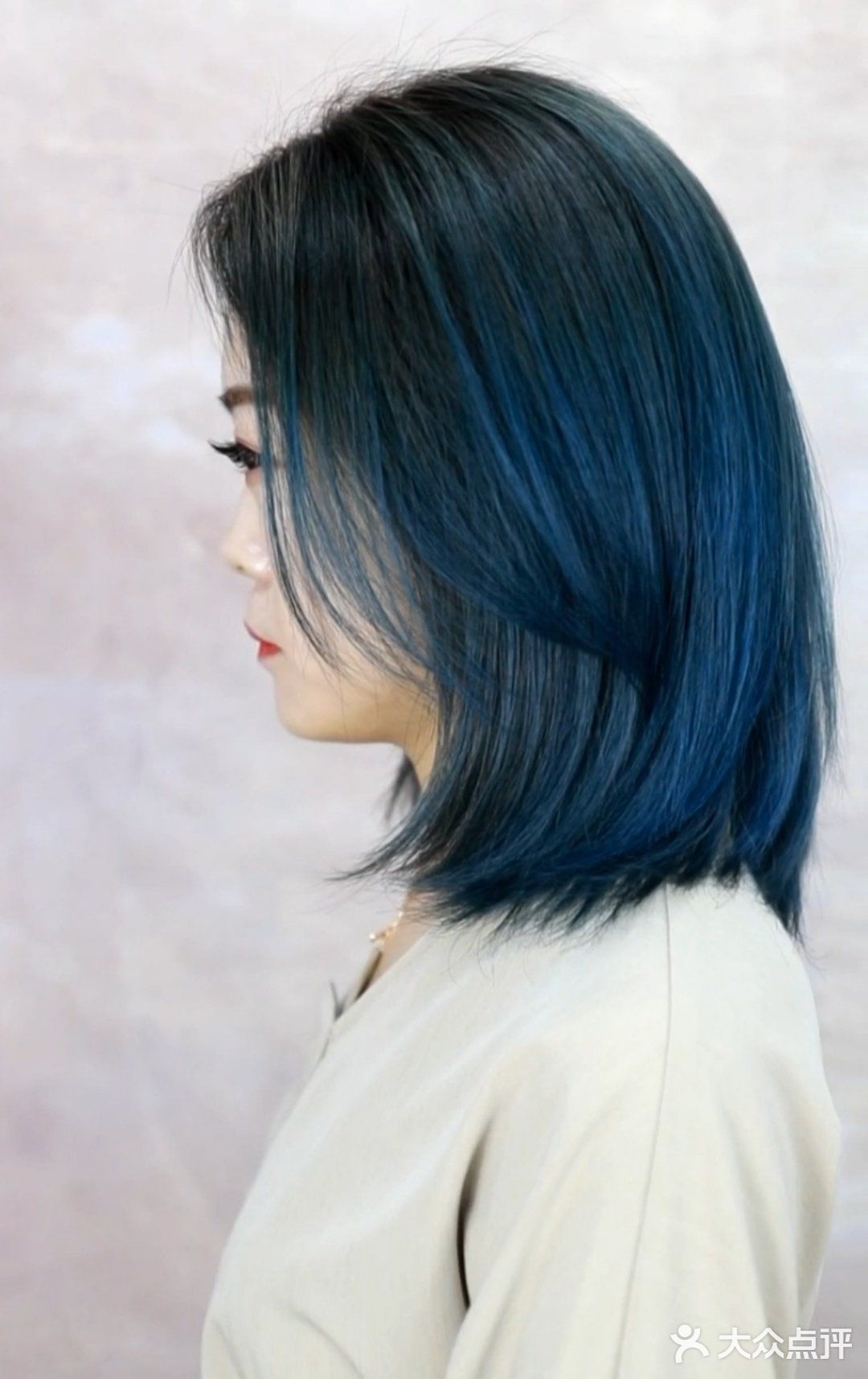 74balayage渐变蓝色72#ins风染发