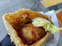 -小红车炸蛋葱油饼