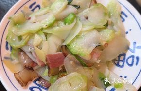 Preserved Pork with Baby Bok Choy Stir-fry