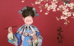 -后宫·古装汉服京剧儿童亲子全家福摄影
