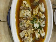 蒸龙头鱼豆腐鱼-红灯笼龙凤饭店(宁波老字号店)