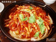 铁板鲜鱿-天和晟新京菜.水煮鱼.湘土菜(国展店)