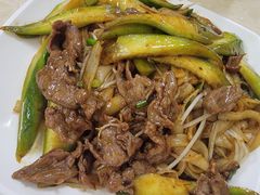 丝瓜牛肉炒河粉-旺记枸杞汤(国际广场店)