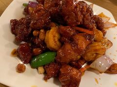 椒香虾仁爆鸡球-陈傻子餐厅(世纪都会店)