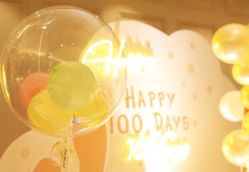 -11 Baby百日宴生日气球创意布置