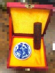 -慧婴轩婴儿理胎发胎毛笔胎毛画手足印(通州店)