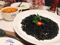 墨鱼汁蛤蜊烩饭-IL Forno 意坊·意大利餐厅(温州万象城店)