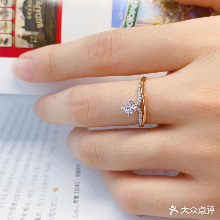 前几天入手了一款blingbling公主风格的钻戒