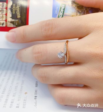 前几天入手了一款blingbling公主风格的钻戒