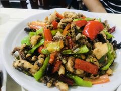 干煸鱿鱼-满口香饭店