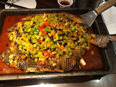 豆豉清江鱼-江边城外烤全鱼(方庄时代购物中心店)