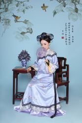 -后宫·古装汉服京剧儿童亲子全家福摄影