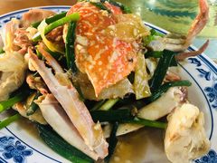 姜葱炒花蟹-七鲜渔港美食餐厅(巽寮湾海景店)