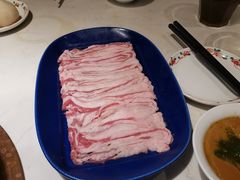 手切羊腹肉-北京老门框爆肚涮肉馆(锦业路店)