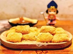 手工翻砂糖热糍粑-甜心闲生传统手工冰粉(人民广场店)