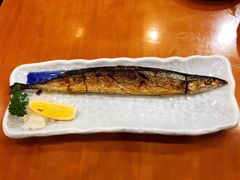 烤秋刀鱼单点-银子铁板烧料理自助餐(人民广场店)