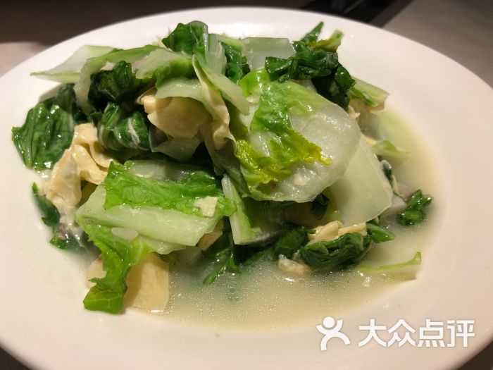 杭越小鲜(来福士中心店)杭白菜烧腐皮图片 - 第4张