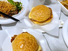 鸡扒芝士蛋菠萝包-颓记茶餐厅(美景总店)