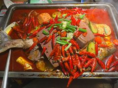 毛血旺烤鱼-探鱼·鲜青椒爽麻烤鱼(番禺万达店)
