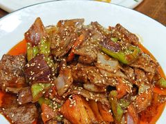 葱爆羊肉-长安后宰门水盆羊肉(新都心店)