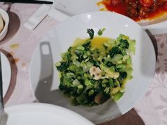 手捏菜蘑菇炒时笋-湘湖大院(越王路店)