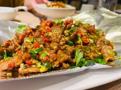 锡纸香菜牛肉-渔语鱼酸菜鱼新川菜(万象城店)