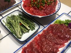 双椒鲜牛肉-喜悦小串丹东小黄牛海鲜烧烤大排档(民主广场店)