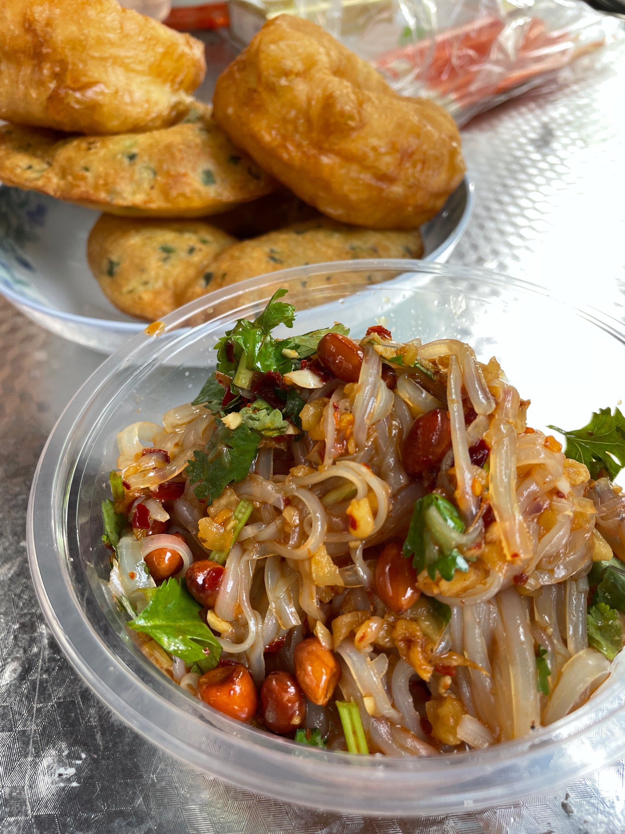 长沙美食|居民楼的油炸小食摊