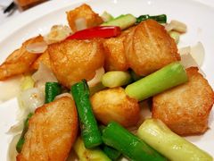 芦笋百合炒鳕鱼粒-东富酒家(龙湖西溪天街店)