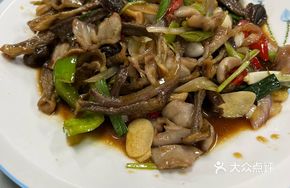 Lion's Mane Mushroom Stir-Fried with Preserved Pork