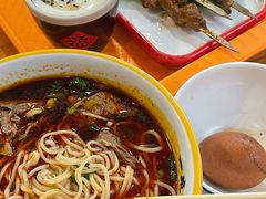 钢签羊肉串-伊麦佳兰州牛肉面清真美食店