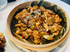 荷叶牛肝菌蒸清远鸡-宝丽轩中餐厅BAOLIXUAN