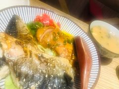 青花鱼鸡排盖饭-林妈妈村·日式料理(宝山万达店)