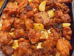 料理烤老味道鸡块-老东镇啤酒屋海鲜加工·蒸汽海鲜·海鲜烧烤(台东店)