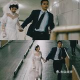 复古港风婚纱照