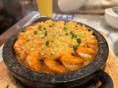 石板蒜蓉虾-小菜园新徽菜(宜兴八佰伴店)