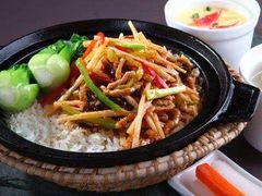 鱼香肉丝饭煲仔-海生炒面  盐池手抓羊肉馆(鼓楼南街店)