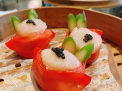 鱼子酱芦笋海鲜饺-广州康莱德·韵轩中餐厅