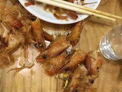 铁板蒜香海虾-地方名吃海鲜大馅蒸饺(北戴河店)