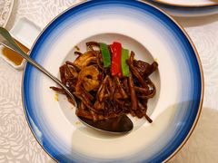 茶树菇炒鹅肝-杭州西湖柳莺里酒店·闻莺厅