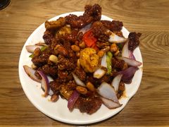 椒香虾仁爆鸡球-陈傻子餐厅(世纪都会店)