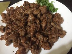 孜然羊肉-清真宏玉祥黄门脸餐厅(华荫东里店)