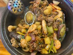 小鲍鱼鸡煲虾-蜀八婆鲍鱼鸡虾煲虾(东方广场店)