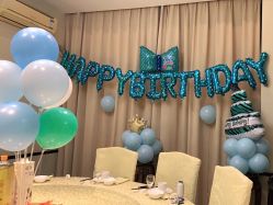 -小鲤鱼生日气球派对会场策划布置